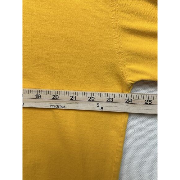 Men's LSU Tigers Long Sleeve Shirt Size XL Graphic Front Yellow Y2K Vtg. - Picture 5 of 6